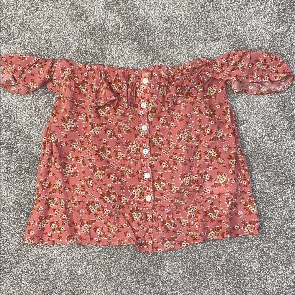 American eagle off the shoulder top